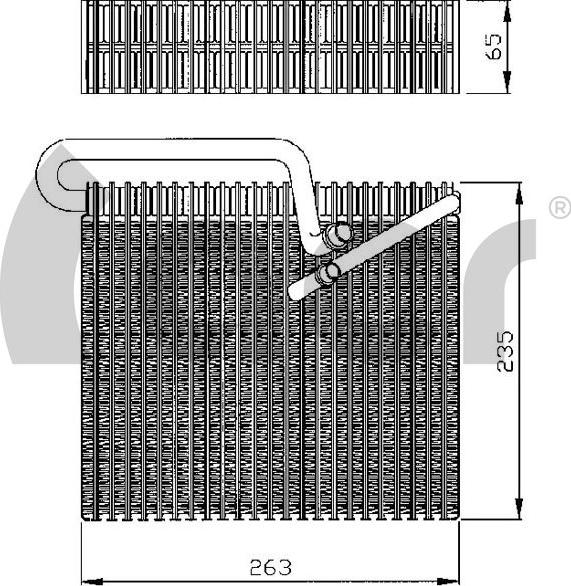 ACR 310158 - Evaporator, air conditioning car-mod.net