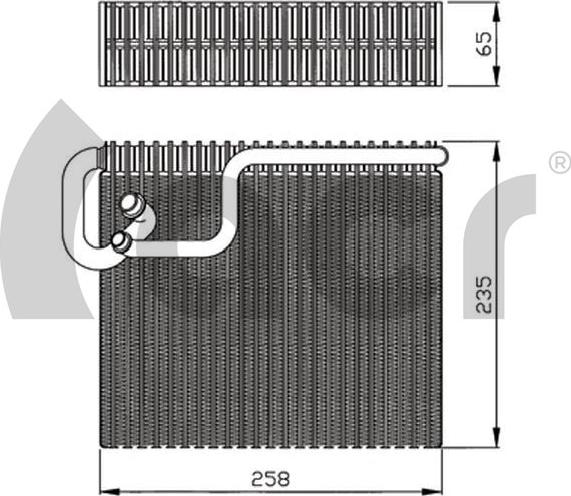 ACR 310162 - Evaporator, air conditioning car-mod.net