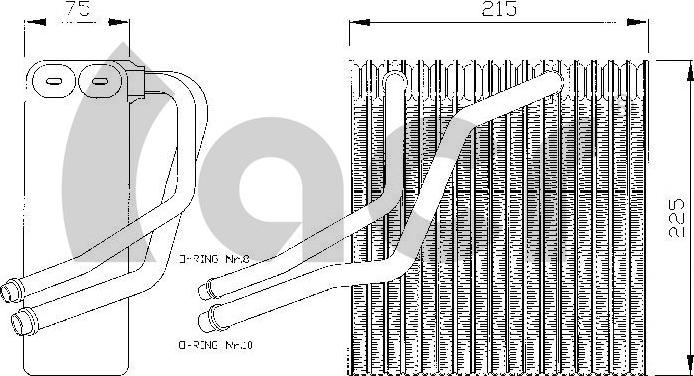 ACR 310130 - Evaporator, air conditioning car-mod.net