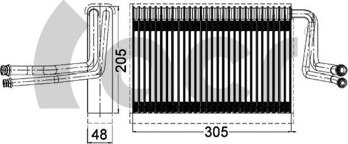 ACR 310173 - Evaporator, air conditioning car-mod.net