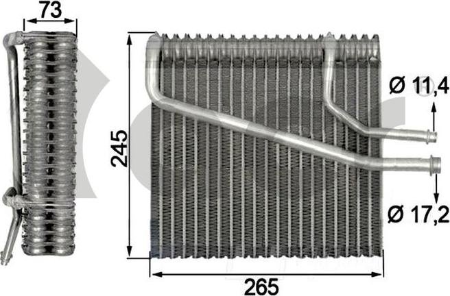 ACR 310211 - Evaporator, air conditioning car-mod.net