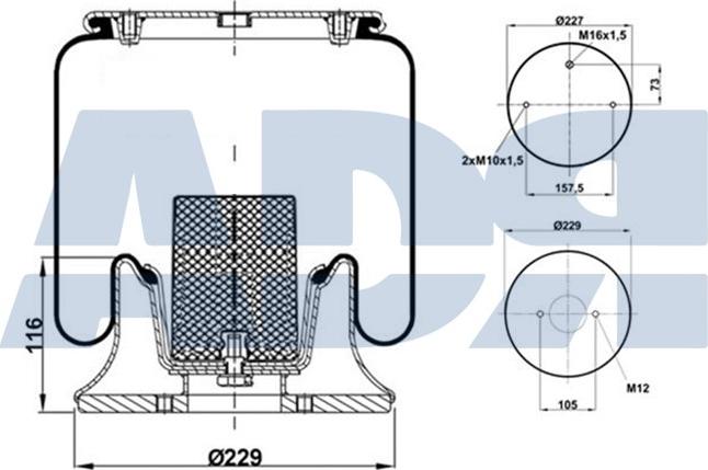 ADR 51514000 - Bellow, air suspension car-mod.net