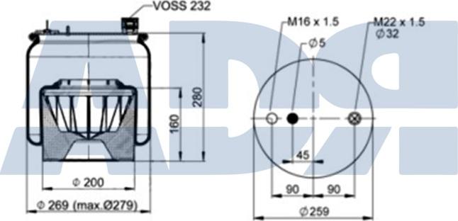 ADR 51501136 - Bellow, air suspension car-mod.net