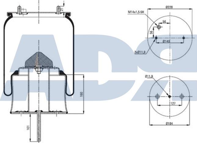 ADR 51392950 - Bellow, air suspension car-mod.net
