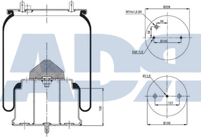 ADR 51392960 - Bellow, air suspension car-mod.net