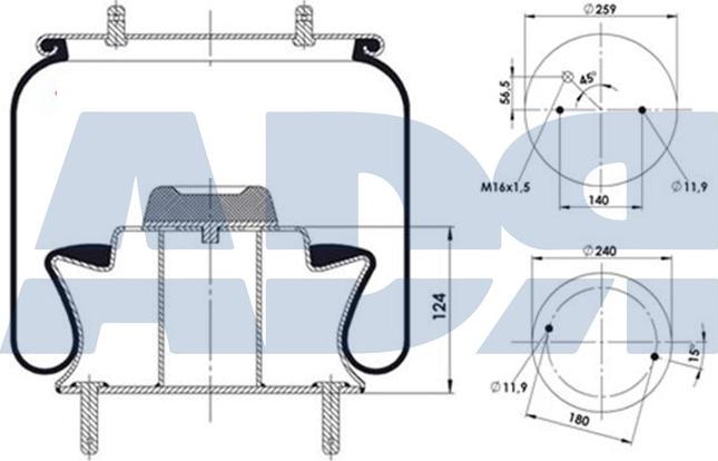 ADR 51392903 - Bellow, air suspension car-mod.net