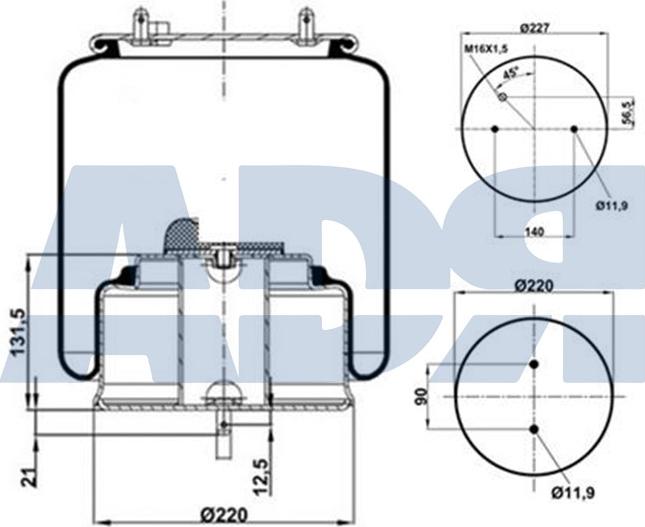 ADR 51392923 - Bellow, air suspension car-mod.net