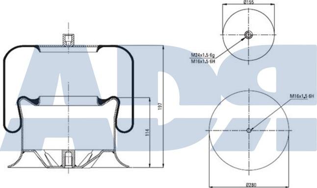 ADR 51364810 - Bellow, air suspension car-mod.net