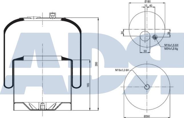ADR 51307221 - Bellow, air suspension car-mod.net