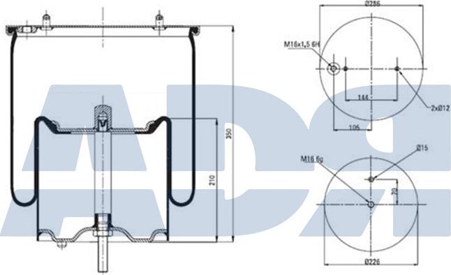 ADR 51380201 - Bellow, air suspension car-mod.net