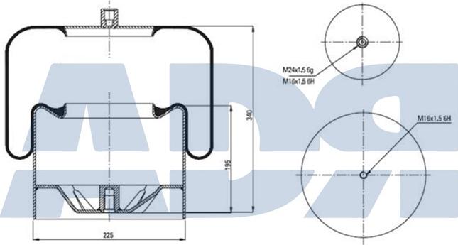 ADR 51372700 - Bellow, air suspension car-mod.net