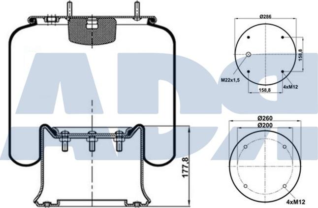 ADR 51702000 - Bellow, air suspension car-mod.net
