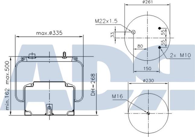 ADR 51725010 - Bellow, air suspension car-mod.net