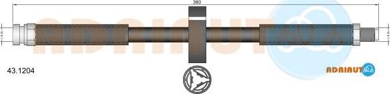 Adriauto 43.1204 - Brake Hose car-mod.net