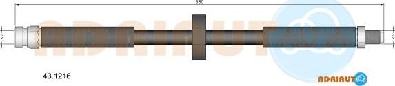 Adriauto 43.1216 - Brake Hose car-mod.net