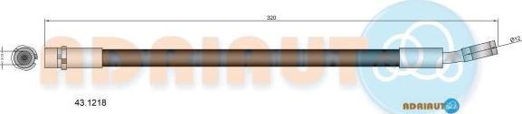 Adriauto 43.1218 - Brake Hose car-mod.net