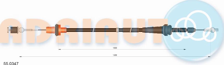 Adriauto 55.0347 - Accelerator Cable car-mod.net