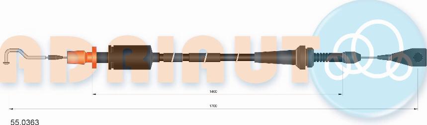 Adriauto 55.0363 - Accelerator Cable car-mod.net