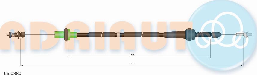 Adriauto 55.0380 - Accelerator Cable car-mod.net