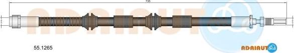 Adriauto 55.1265 - Brake Hose car-mod.net