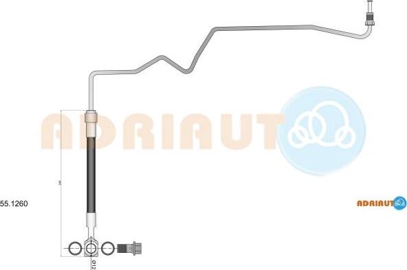 Adriauto 55.1260 - Brake Hose car-mod.net