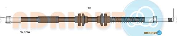 Adriauto 55.1267 - Brake Hose car-mod.net