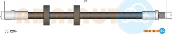 Adriauto 55.1204 - Brake Hose car-mod.net