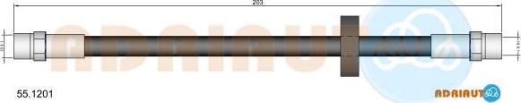 Adriauto 55.1201 - Brake Hose car-mod.net