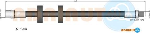 Adriauto 55.1203 - Brake Hose car-mod.net