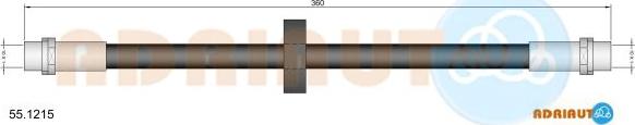 Adriauto 55.1215 - Brake Hose car-mod.net