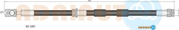 Adriauto 55.1281 - Brake Hose car-mod.net