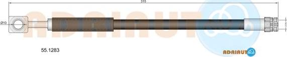Adriauto 55.1283 - Brake Hose car-mod.net