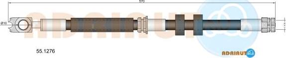 Adriauto 55.1276 - Brake Hose car-mod.net