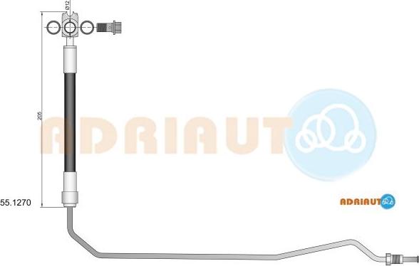 Adriauto 55.1270 - Brake Hose car-mod.net