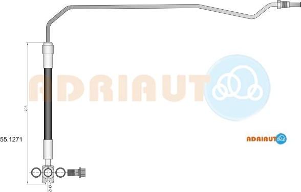 Adriauto 55.1271 - Brake Hose car-mod.net