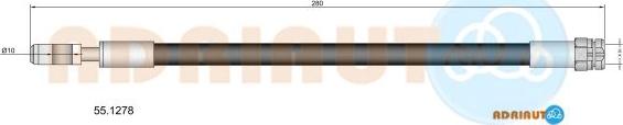 Adriauto 55.1278 - Brake Hose car-mod.net