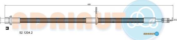 Adriauto 52.1204.2 - Brake Hose car-mod.net