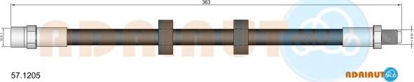 Adriauto 57.1205 - Brake Hose car-mod.net