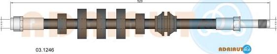 Adriauto 03.1246 - Brake Hose car-mod.net
