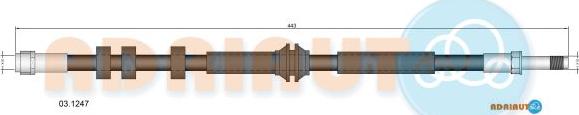 Adriauto 03.1247 - Brake Hose car-mod.net