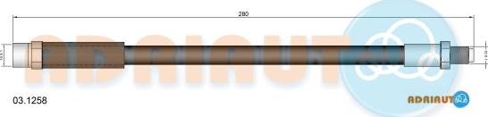 Adriauto 03.1258 - Brake Hose car-mod.net