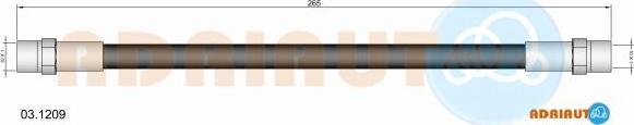 Adriauto 03.1209 - Brake Hose car-mod.net