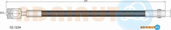 Adriauto 03.1234 - Brake Hose car-mod.net
