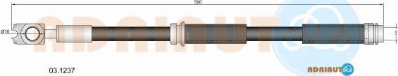 Adriauto 03.1237 - Brake Hose car-mod.net