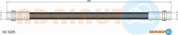 Adriauto 03.1225 - Brake Hose car-mod.net