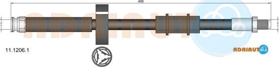 Adriauto 11.1206.1 - Brake Hose car-mod.net
