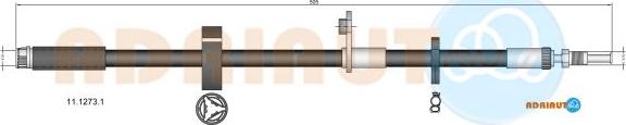 Adriauto 11.1273.1 - Brake Hose car-mod.net