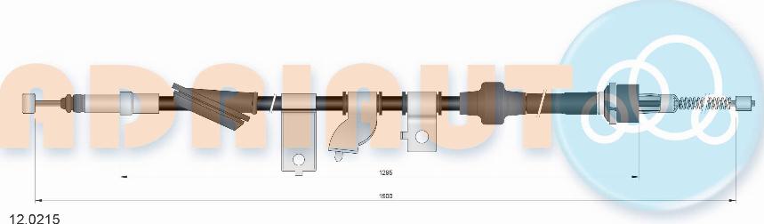 Adriauto 12.0215 - Cable, parking brake car-mod.net