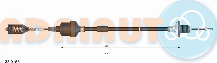 Adriauto 33.0156 - Clutch Cable car-mod.net