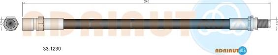 Adriauto 33.1230 - Brake Hose car-mod.net